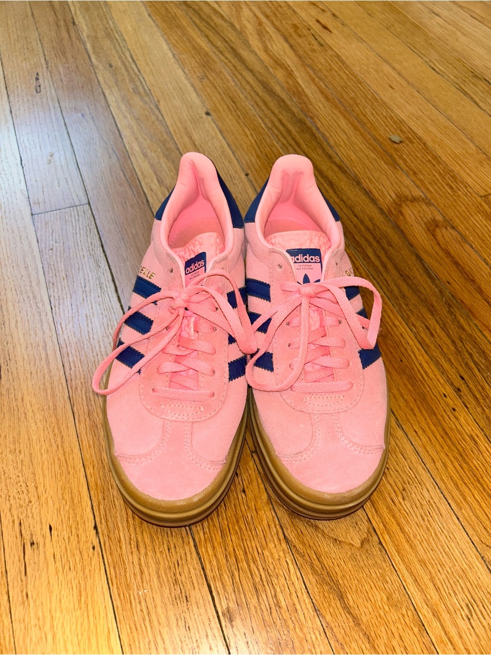 Pink Adidas Gazelle